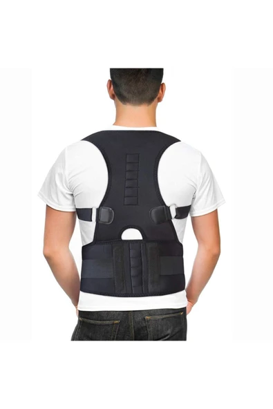 baffhome Medikal Kamburluk Önleyici Omuz Kifoz Skolyoz Unisex Manyetik Korse Bel Ve Sırt Destek ürün görseli 1