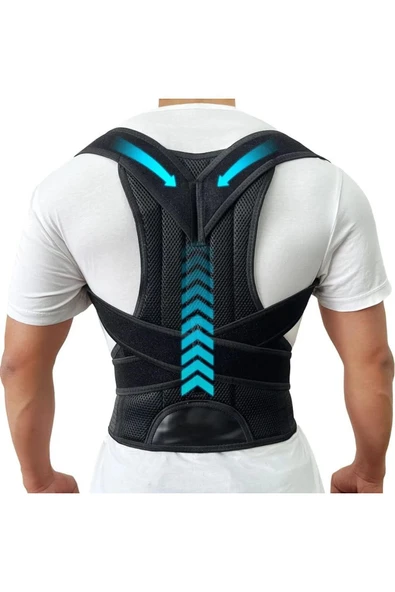 baffhome Dik Duruş Korsesi Postür Düzeltici Kamburluk Önleyici Balenli Ayarlanır Medikal Unisex Korse ürün görseli 1