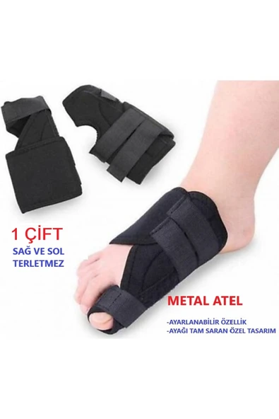 baffhome Medikal Halluks Valgus Gece Ateli Ayak Baş Parmak Bunyon Koruyucu Parmak Kemik Çıkıntısı Için Aparat ürün görseli 1