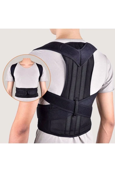 baffhome Balenli Kadın Erkek Dik Duruş Korsesi Medikal Sporcu Sırt Bel Dik Durma Kamburluk Önleyici Korse ürün görseli 1
