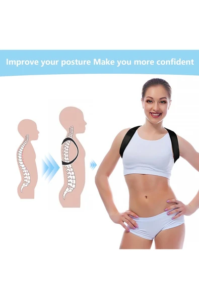 baffhome Kamburluk Önleyici Dik Duruş Korsesi Spor Korsesi Yoga Fitnes Korsesi ürün görseli 1