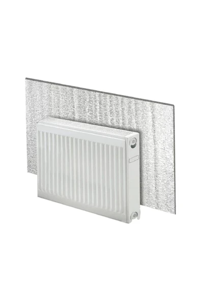 baffhome Kalorifer Petek Arkası Isı Yalıtım Levhası Alüminyum Folyo Kaplı 1 cm Polietilen Levha 50x100 cm ürün görseli 1