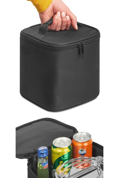 baffhome 8 Litre Termos Çanta Soğutucu Yemek Taşıma Çantası Termos Çanta Termo Sıcak Ve Soğuk Tutan Buzluk ürün görseli 1