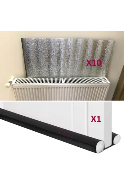 baffhome 10x Petek Radyatör Arkası Isı Yalıtım 1x Kapı Altı Rüzgar Önleyici Izolasyon Malzemesi ürün görseli 1