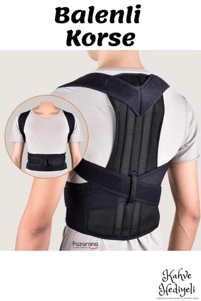 baffhome Dik Duruş Korse Unisex Kamburluk Önleyici Bel Sırt Omuz Korse ürün görseli 1
