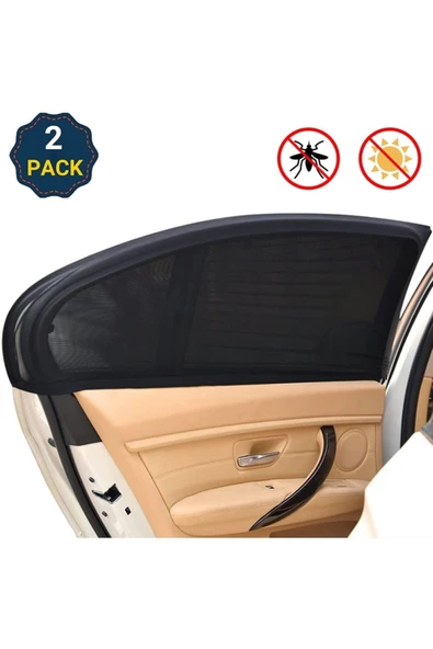 baffhome Araç Yan Cam Güneşlik 2 Adet Oto Güneşlik Perde Araba Yan Cam Perdesi Araç Güneşlik Seyahat Sineklik ürün görseli 1