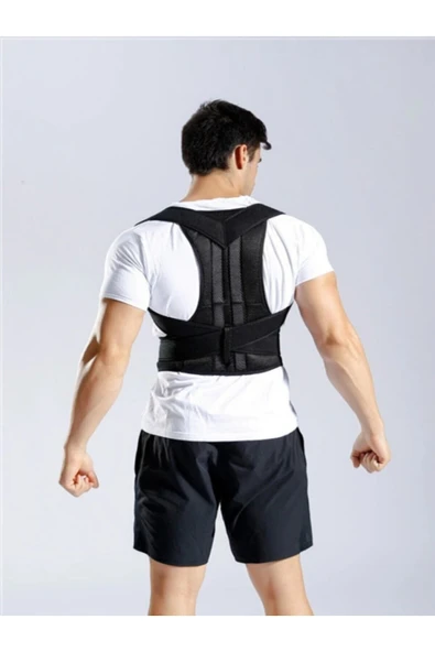 baffhome Çift Balenli Dik Durmayı Sağlayan Sırt Omuz Bel Korsesi Unisex Kamburluk Önleyici Dik Duruş Korsesi ürün görseli 1