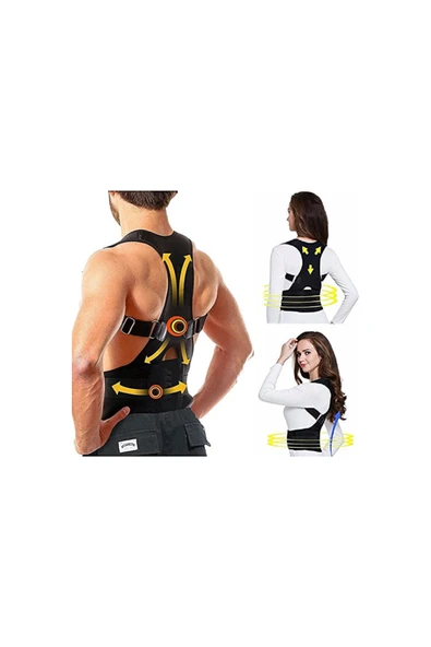 baffhome Spor Fitness Dik Duruş Korsesi Bel Omuz Sırt Kemeri Aparatı ürün görseli 1