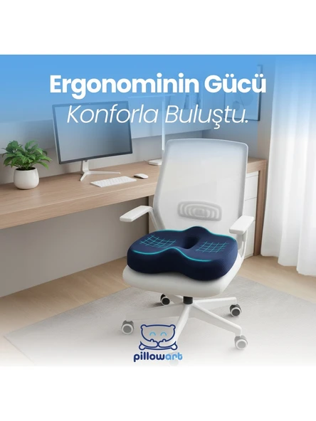 baffhome Ortopedik Visko Postür Minder Ofis Minderi Sandalye Minderi Medikal Minder ürün görseli 1