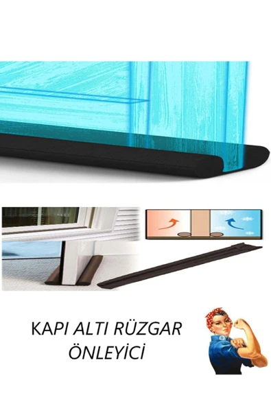 baffhome 6 Adet Çift Taraflı Kapı Altı Rüzgar Önleyici Ses Ve Isı Izolasyon Süngeri ürün görseli 1