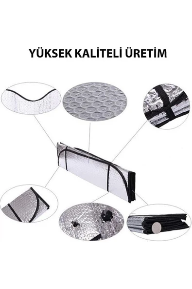 baffhome Araba Buz Kar Güneş Koruyucu Örtü Oto Araç Kar Buz Önleyici Ön Cam Koruyucu Güneşlik Uyumlu ürün görseli 1