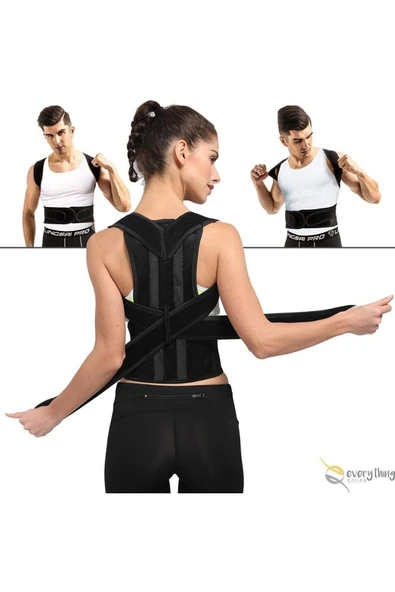 baffhome Çift Balenli Dik Duruş Korsesi Spor Bel Sırt Omuz Kambur ürün görseli 1