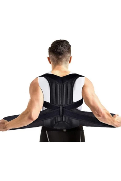 baffhome Medikal Unisex Çift Balenli Dik Duruş Korsesi Kifoz Skolyoz Korsesi Omuz Sırt Bel Korsesi ürün görseli 1