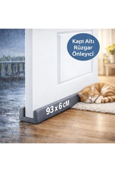 baffhome 3 Adet Kapı Altı Rüzgar Önleyici Isı Yalıtım Süngeri Soguk Rüzgar Önleyici ürün görseli 1