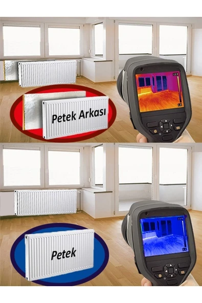 baffhome 5 Adet Isı Yalıtım Levhası Petek Arkası Kalorifer Arkası Isı Izalasyon Levhası 100cmx50cmx3mm ürün görseli 1