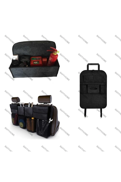 baffhome Araç Bagaj Düzenleyici Araba Eşya Çantası Oto Içi Bagaj Organizer Seti ürün görseli 1