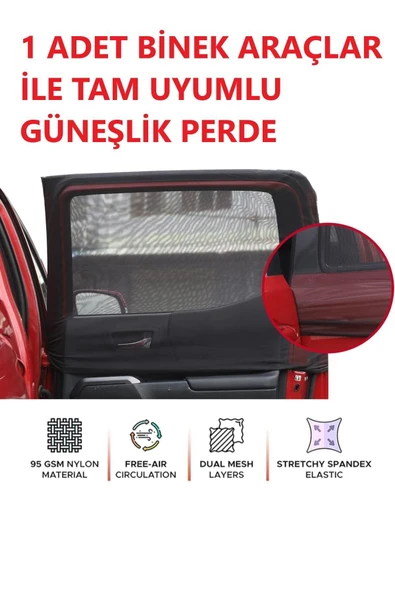 baffhome Araba Araç Oto Yan Cam Güneşlik Örtü Perde Kılıf Güneşliği Araba Anne Bebek Emzirme Perdesi 1 Adet ürün görseli 1