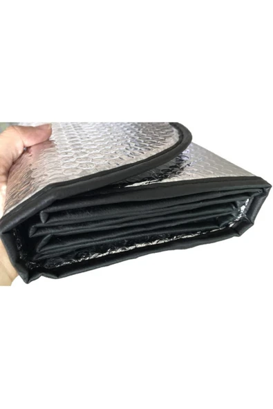baffhome Güneşlik Araç Içi Ön Cam Vantuzlu Folyolu Katlanır Güneşten Koruyucu Perde 130 X 60 Cm ürün görseli 1