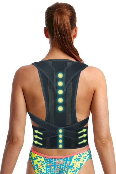 baffhome Balenli Manyetik Korse Unisex Kamburluk Önleyici Korse Dik Duruş Korsesi ürün görseli 1