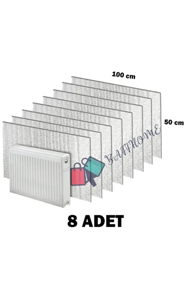 baffhome Isı Yalıtımlı Radyatör Petek Arkası Sıcaklık Tasarruf Kalorifer Izopan Levhası 8 Adet ürün görseli 1