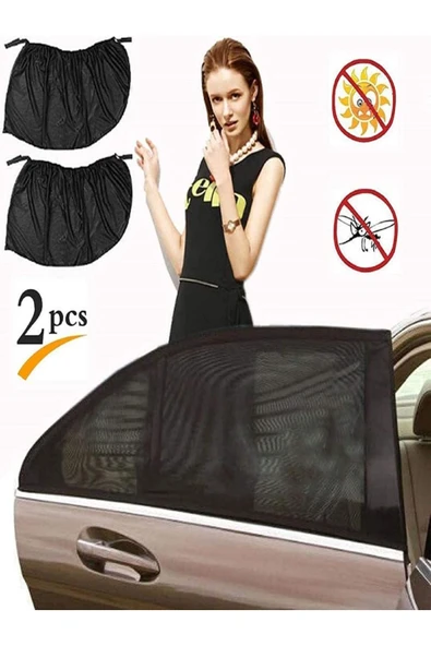 baffhome 2 Adet Otomobil Yan Cam Güneşlik - Çıkartılabilen Cam Perdesi Csgyancamguneslik ürün görseli 1