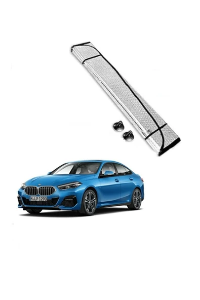baffhome Oto Araç Araba  Uyumlu Güneşliği Ön Cam Güneşliği Parlak Güneşlik Koruyucu Perde Metalize 130x60 Cm ürün görseli 1