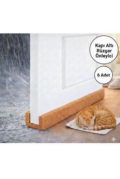 baffhome 6 Adet Kapı Altı Rüzgar Soğuk ve Toz Önleyici Isı Yalıtım Süngeri ürün görseli 1