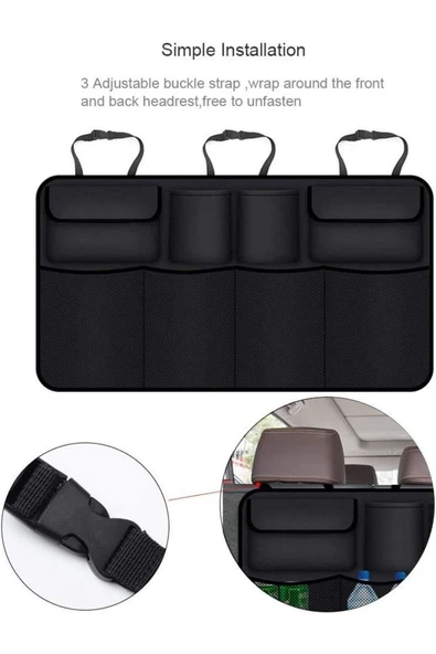 baffhome Highconcept Araç 8 Cepli Bagaj Çantası Koltuk Arkası Organizer Eşya Düzenleyici ürün görseli 1