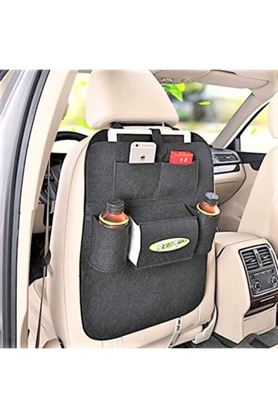 baffhome Araç Içi Düzenleyici Koltuk Arkası Siyah Keçe Organizer Oto Aksesuar Seat Back Organizer ürün görseli 1