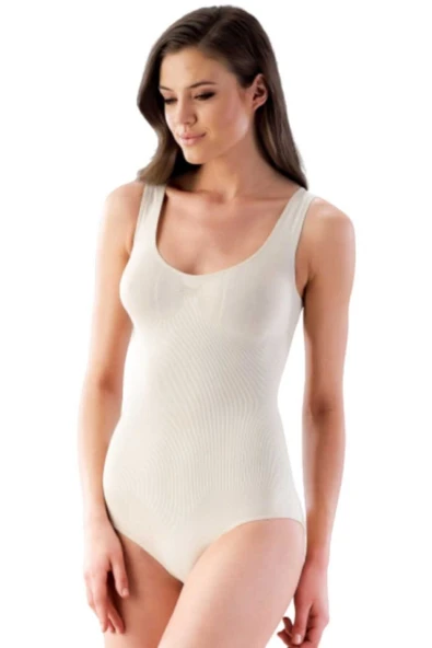 EMAY KORSE Ten Soft Seamless Kalın Askılı Çıtçıtlı Bady 1924 ürün görseli 1
