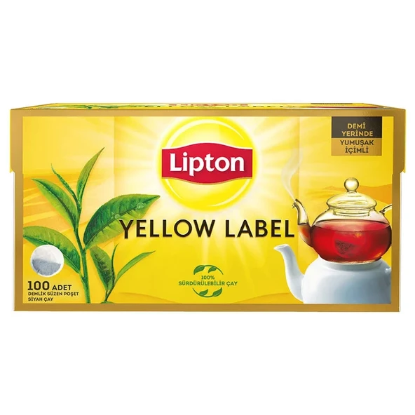 Lipton Yellow Label 100'lü Demlik Çay ürün görseli 1