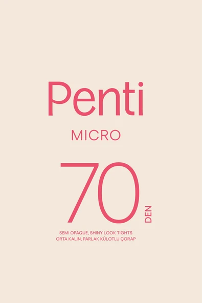 PENTİ Micro 70 Siyah Külotlu Çorap-Pentilicious - Resim 3