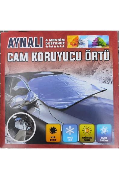 baffhome Buzlanma Önleyici Araba Cam Üstü Kar Örtüsü Su Geçirmez Ön ve Yan Cam Koruma ürün görseli 1