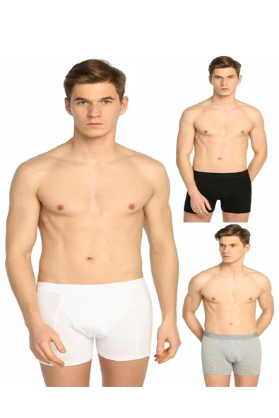 TUTKU Erkek Karışık 6'lı Paket Elastan Streç Boxer ürün görseli 1