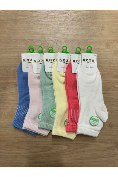 KOZA KADIN BAMBU DİKİŞSİZ 6'LI ÇORAP ürün görseli 1
