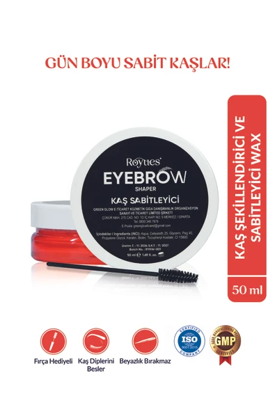 ROYUES Kaş Sabitleyici Eyebrow Shaper Wax - 50ml ürün görseli 1