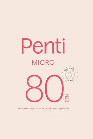 PENTİ Micro 80 Siyah Külotlu Çorap-Pentilicious - Resim 4