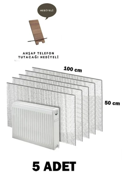 baffhome 5 Adet Petek Radyatör Arkası Folyo Plaka Kalorifer Soba Arkalığı Alüminyum Isı Yalıtım Folyosu ürün görseli 1