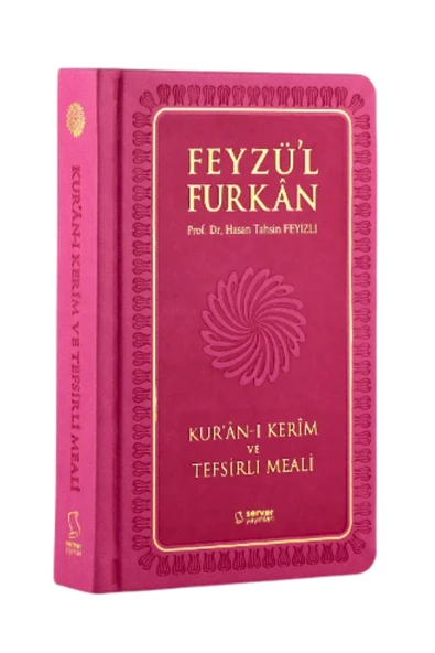 Feyzü'l Furkan Kur'ân-ı Kerîm ve Tefsirli Meali (Orta Boy - Mushaf ve Meal - Ciltli) PEMBE ürün görseli 1