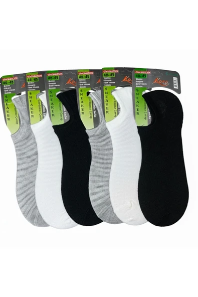 KOZA ERKEK 6'lı BAMBU KOKULU DİKİŞSİZ SOFT YIKAMALI SNEAKER ÇORAP ürün görseli 1
