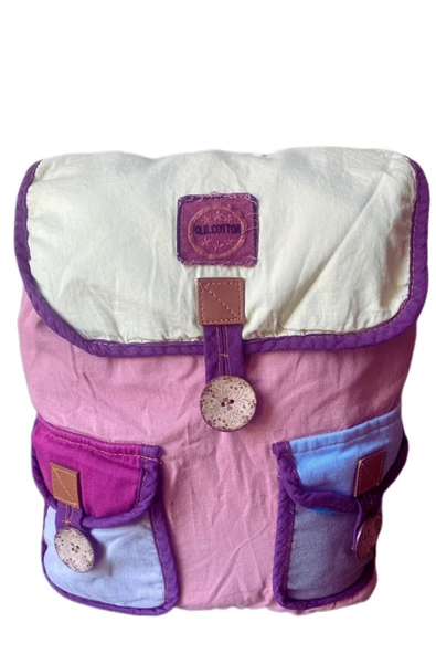 old cotton cargo 5119 HUGO SIRT ÇANTASI RENKLİ TASARIM OKUL ÇANTASI ürün görseli 1