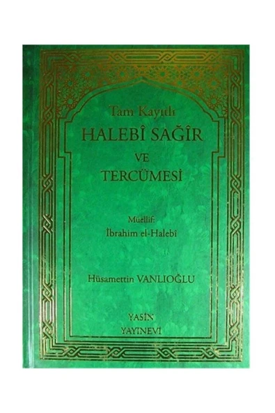 Tam Kayıtlı Halebi Sağir Ve Tercümesi (TEK CİLT-ARAPÇA KISMI ESKİ USÜL) ürün görseli 1