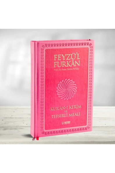 Feyzü'l Furkân Kur'an-ı Kerim Ve Tefsirli Meali (BÜYÜK BOY-MUSHAF VE MEAL-MIKLEPLİ) Pembe ürün görseli 1