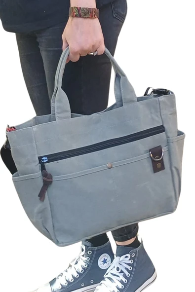 old cotton cargo "Old Cotton Cargo 7242 Kanvas Omuz Çanta ( Unisex ) ürün görseli 1