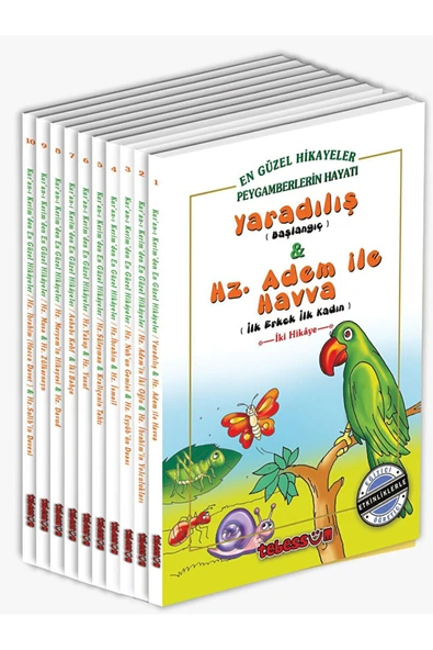 En Güzel Hikayeler Peygamberlerin Hayatı (10 Kitap) / Tebessüm Yayınları / 9789754506976 ürün görseli 1