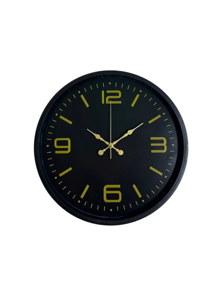 36 Cm Siyah Modern Duvar Saati - Resim 4
