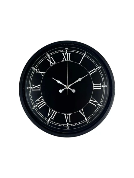 36 Cm Modern Siyah Duvar Saati - Resim 4