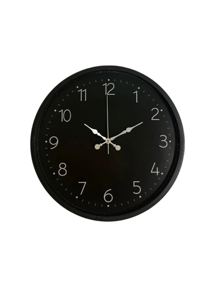 36 Cm Siyah Dekoratif Duvar Saati - Resim 4