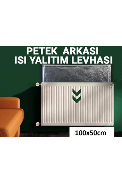 TUMKE 5 Adet Petek Arkası Isı Yalıtım Levhası Alüminyum Folyo Radyatör Arkalığı - Resim 2