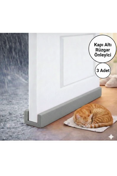 TUMKE 4 Adet Kapı Altı Rüzgar Önleyici Isı Yalıtım Süngeri Rüzgarlık Toz Soğuk Süngeri ürün görseli 1